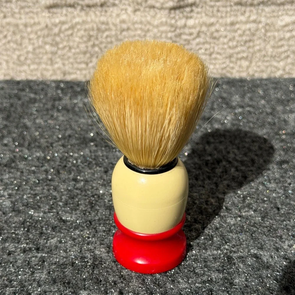 Vintage Ever-Ready Shaving Brush Red Cream Handle with Original Box ASR Products